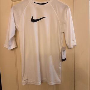 Nike Kid’s White Short Sleeve Dri-fit